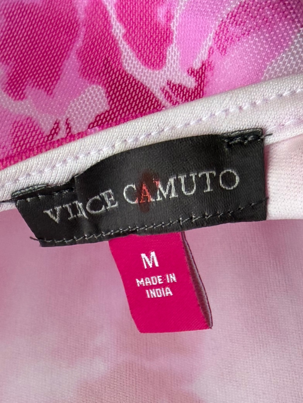 🆕💖Vince Camuto Pink Floral Tiered Maxi Dress Overlay Daisy Daze Size M Flowing - Picture 14 of 17